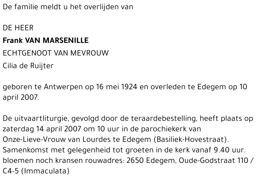 Frans Van Marsenille