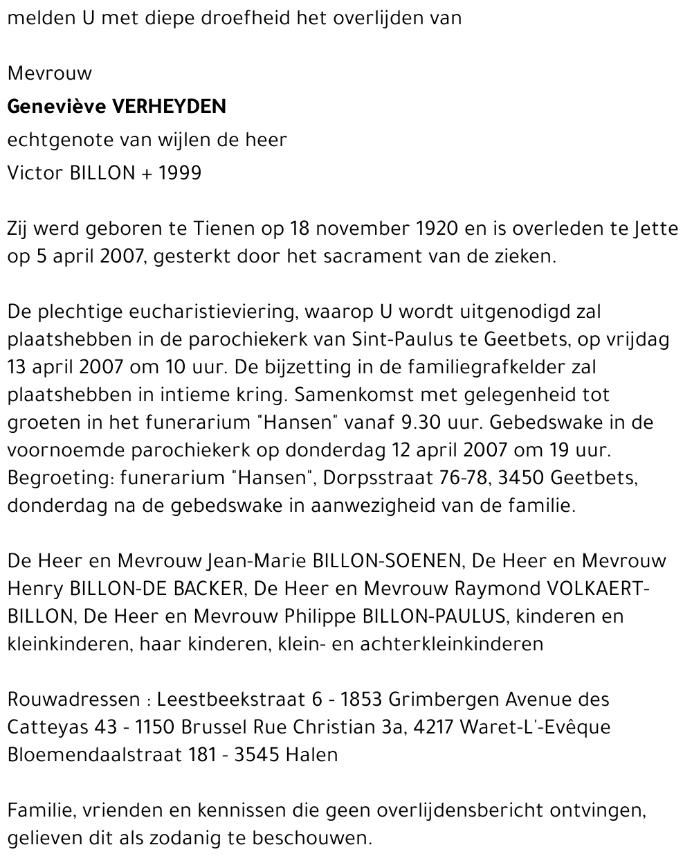 Geneviève VERHEYDEN