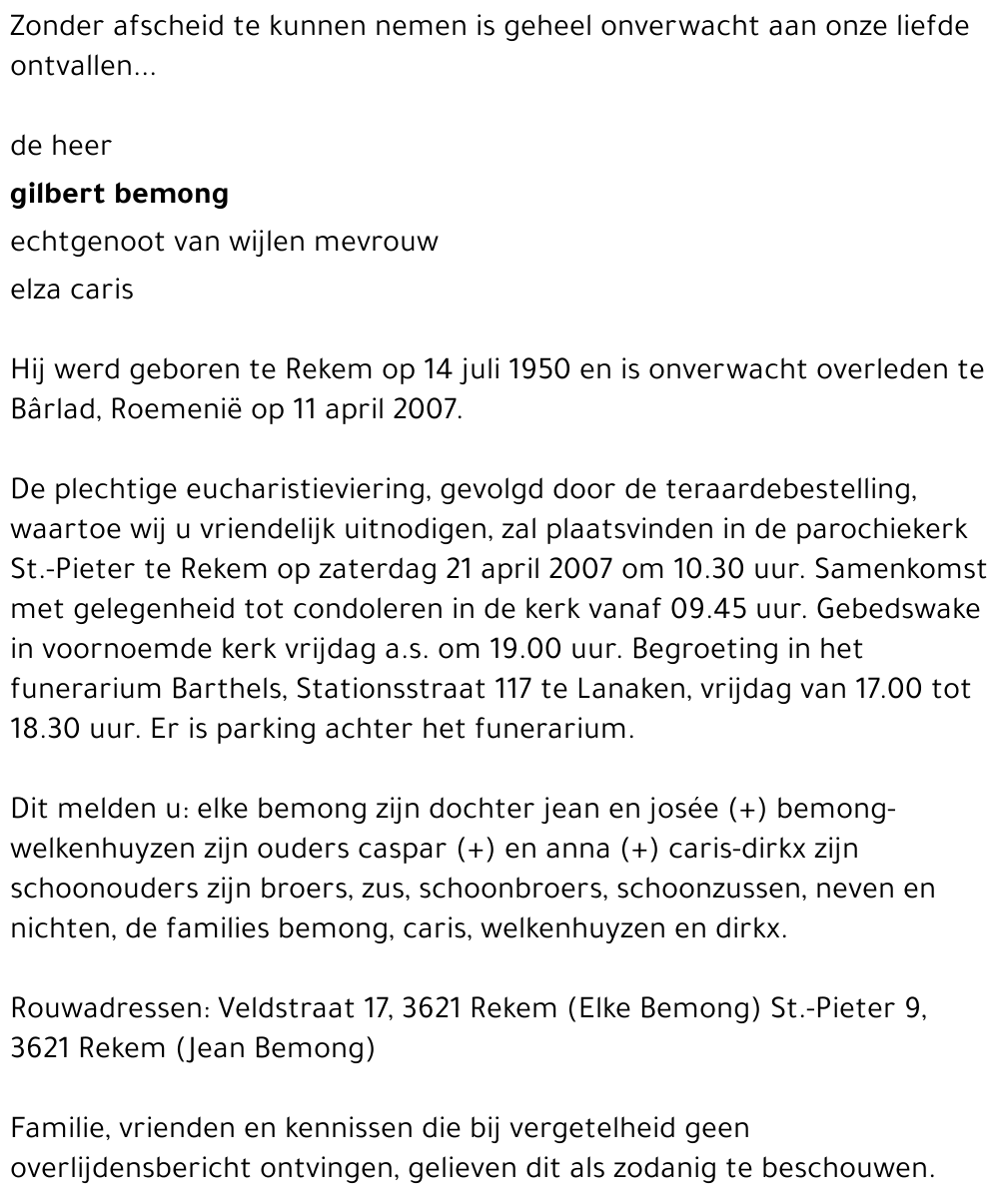 Gilbert Bemong