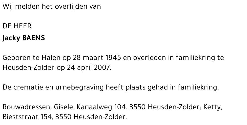 Jacky Baens