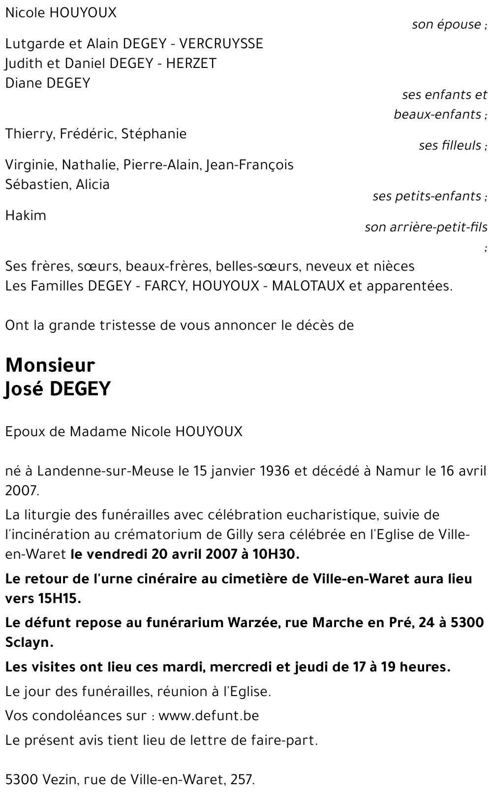 José DEGEY