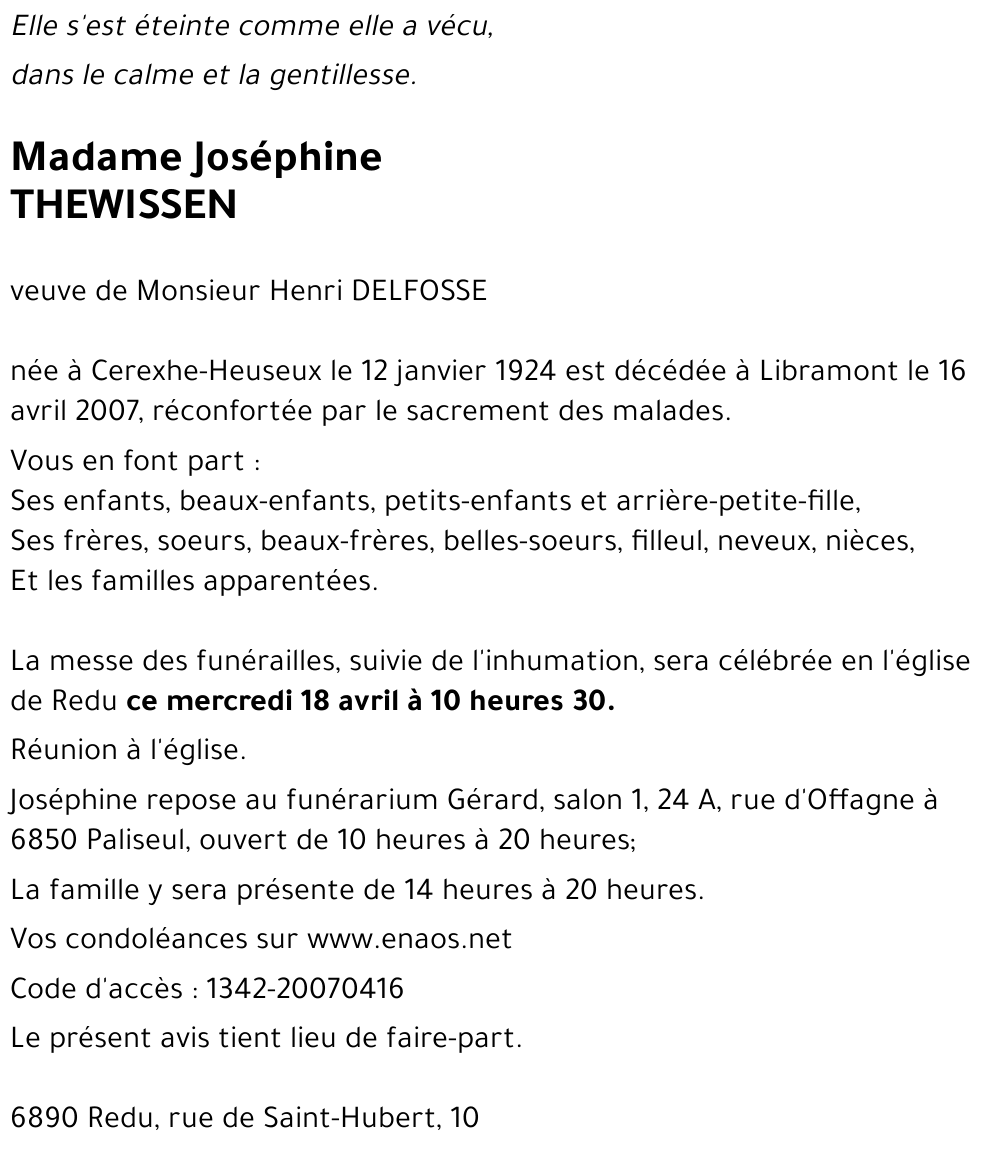 Joséphine THEWISSEN