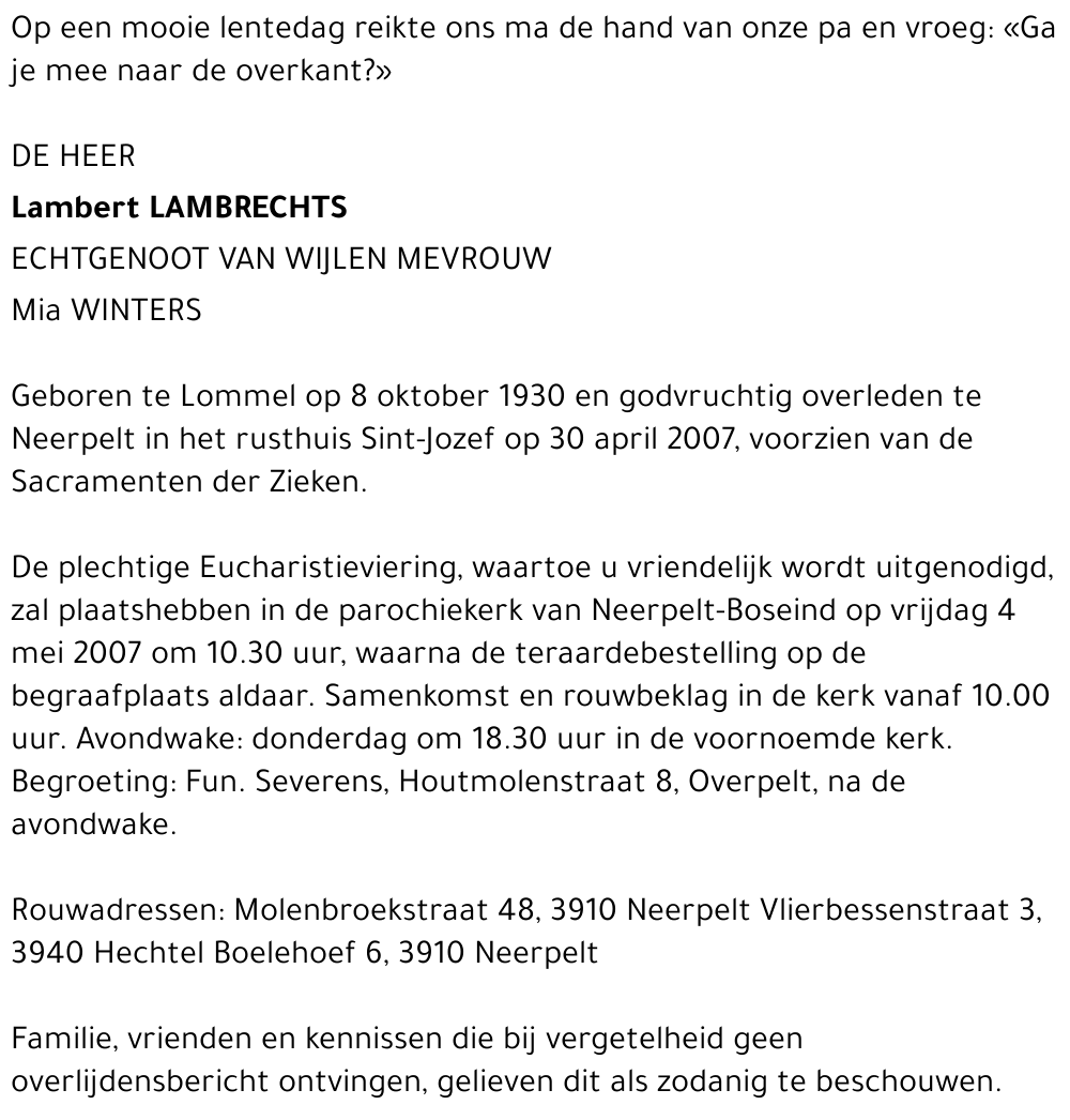 Lambert Lambrechts