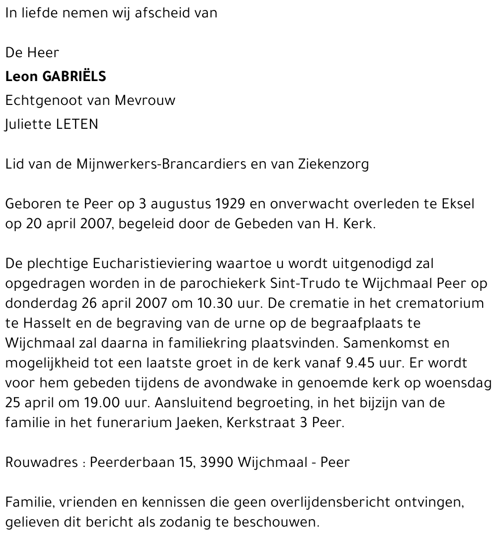 Leon GABRIËLS