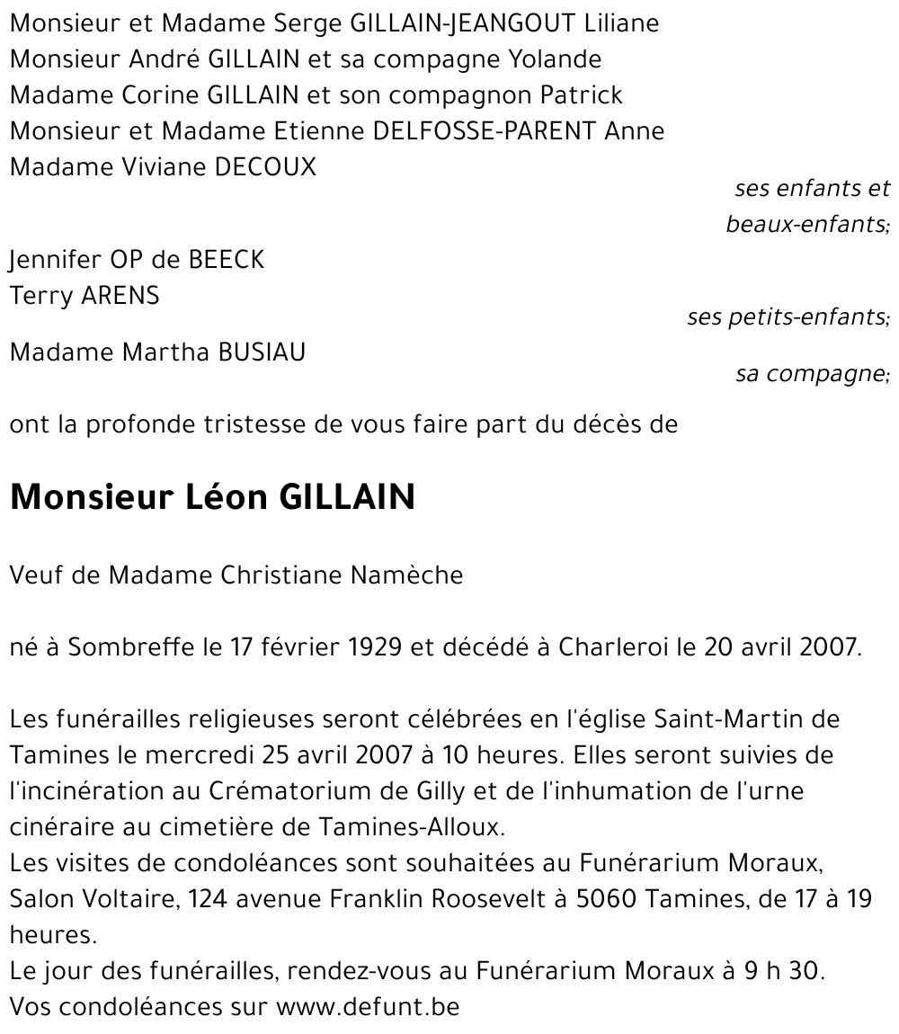 Léon GILLAIN