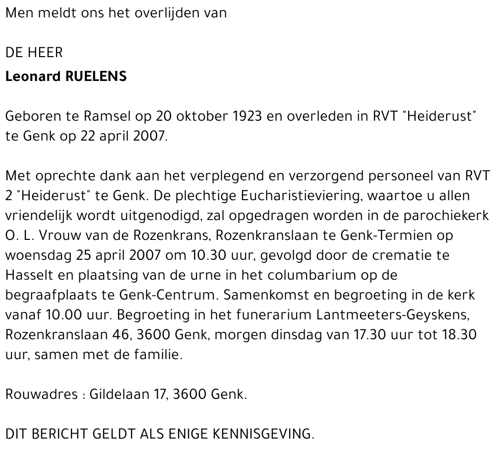 Leonard RUELENS