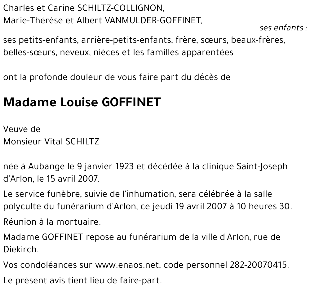 Louise GOFFINET