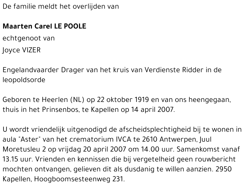 Maarten Carel Le Poole