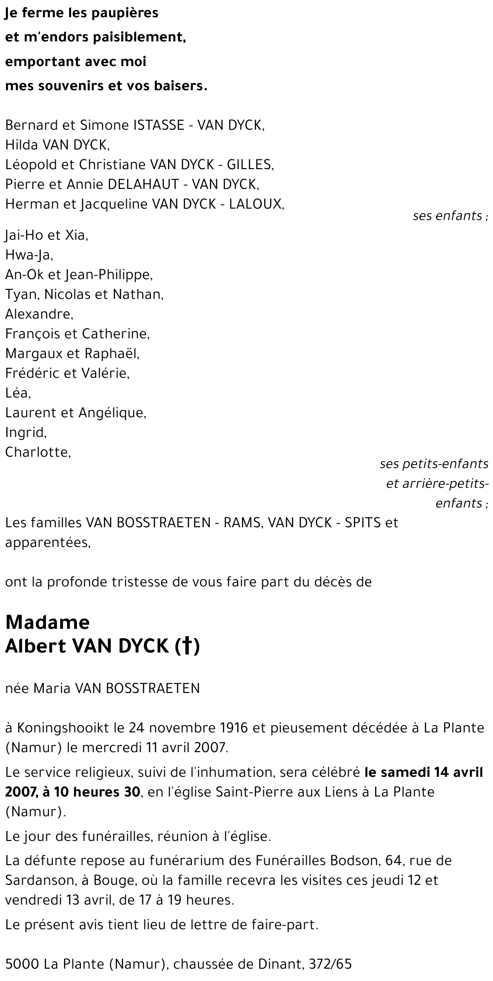 Maria Van Bosstraeten