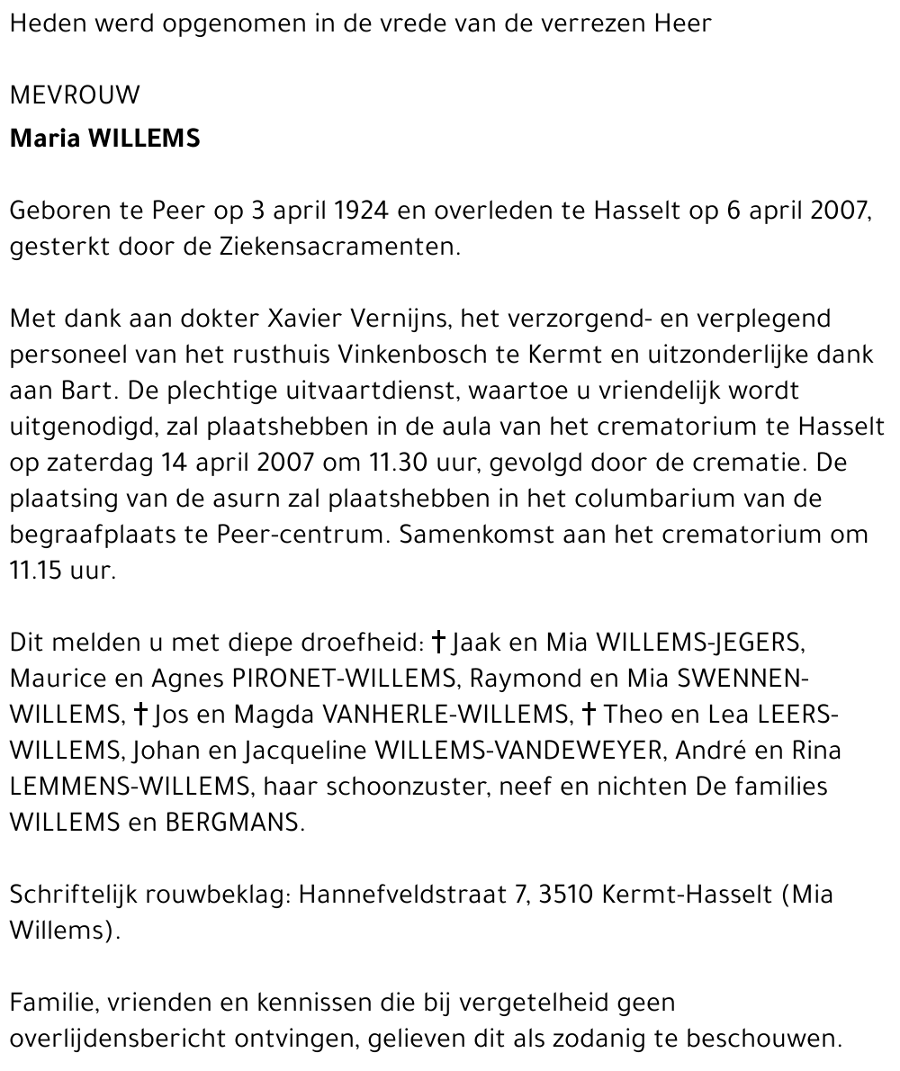 Maria Willems