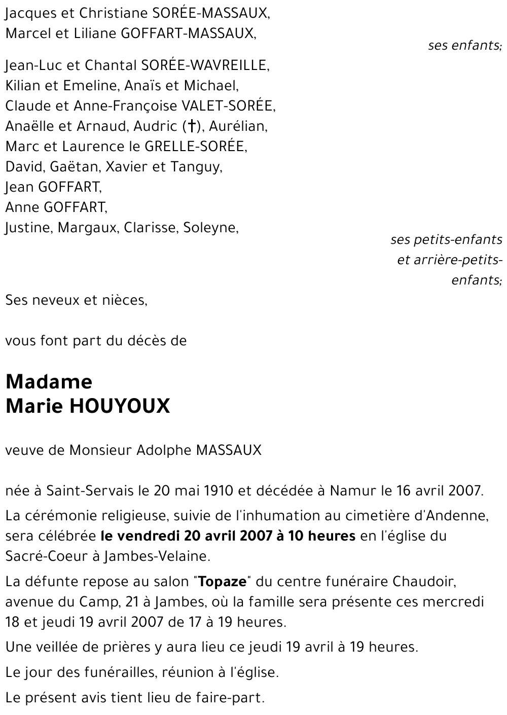 Marie HOUYOUX