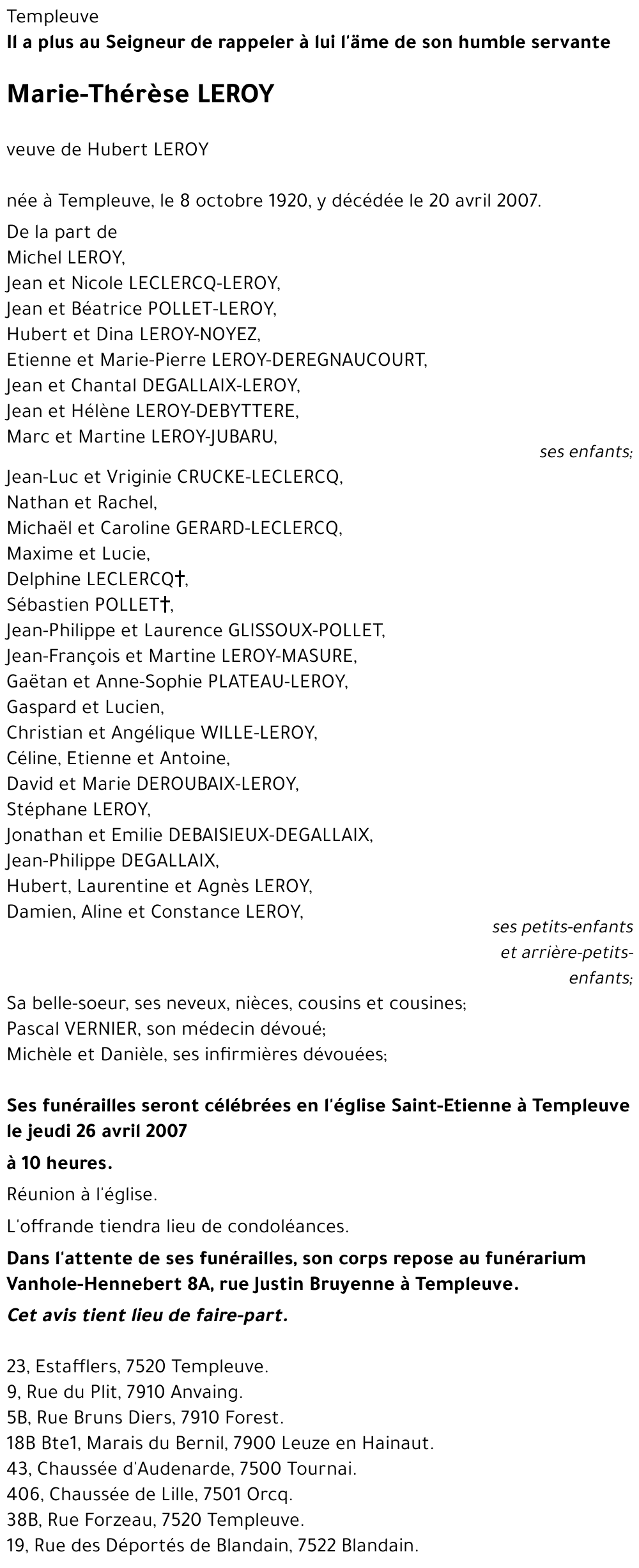 Marie-Thérèse LEROY