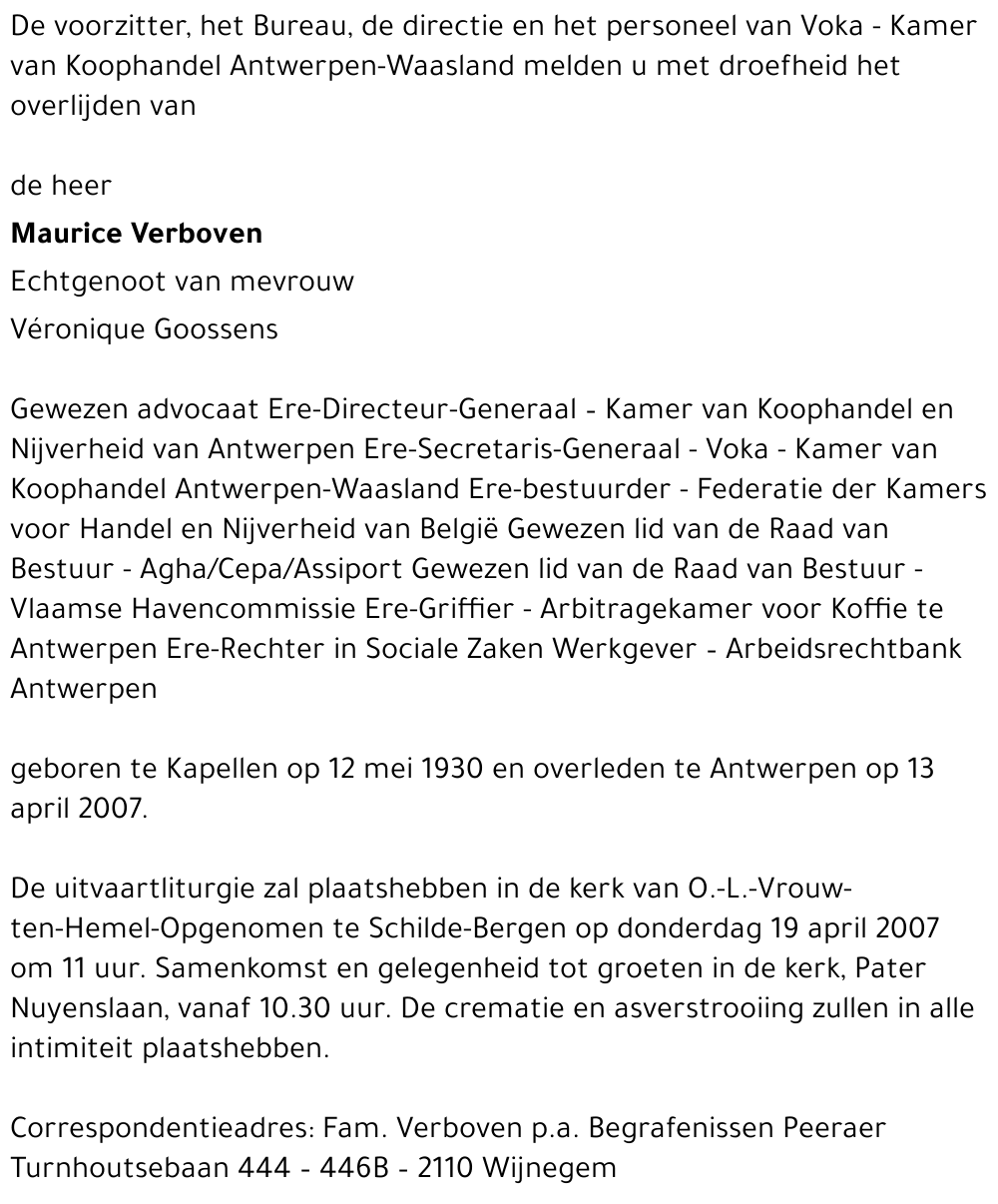 Maurice Verboven