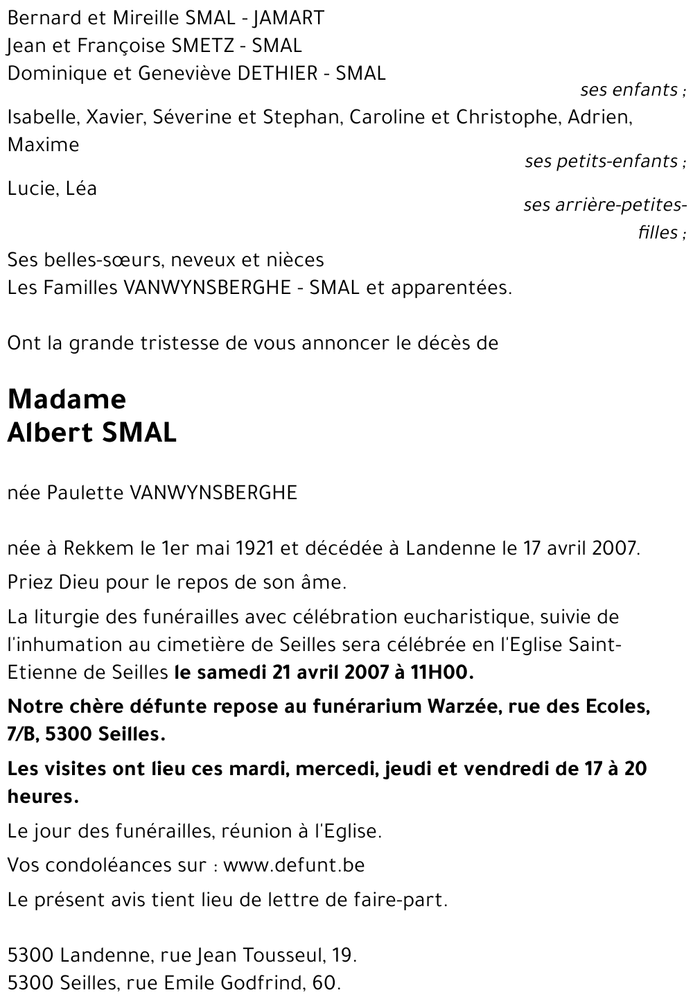 Paulette VANWYNSBERGHE