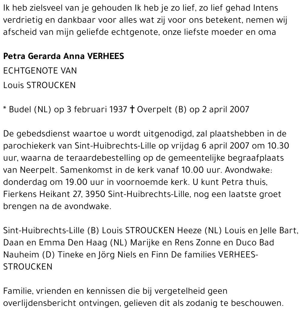 Petra Gerarda Anna Verhees