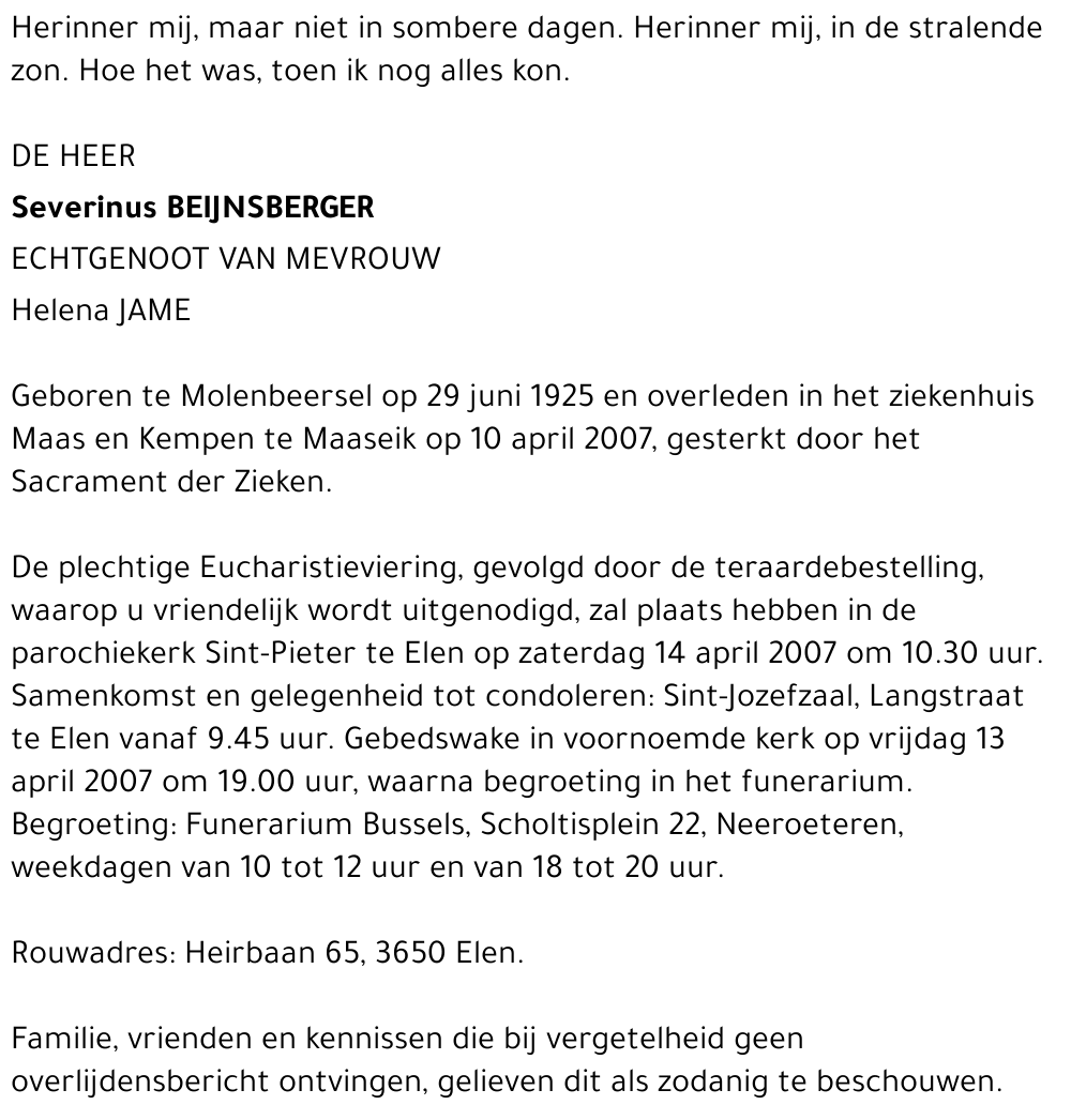 Severinus Beijnsberger