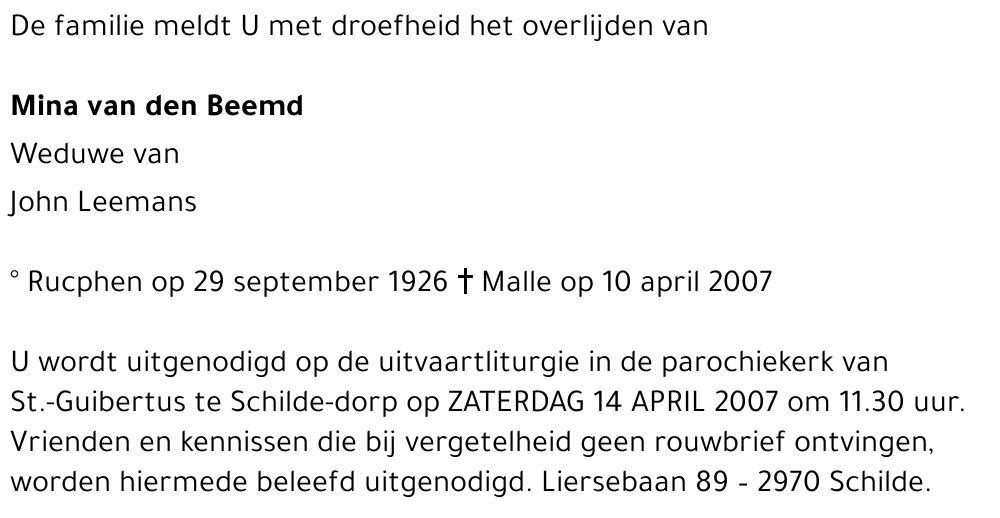 Wilhelmina van den Beemd