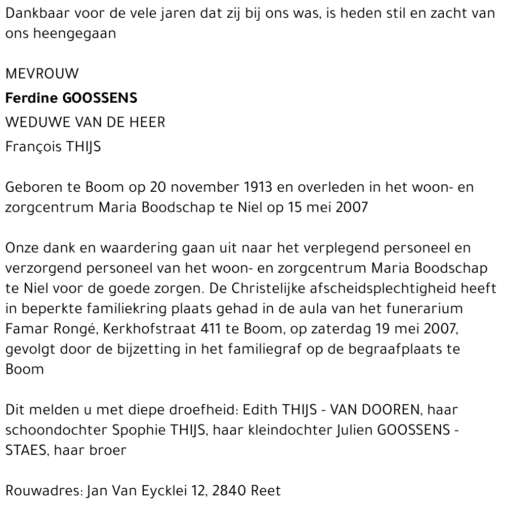 Ferdine Goossens