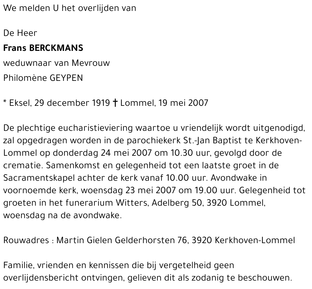 Frans Berckmans