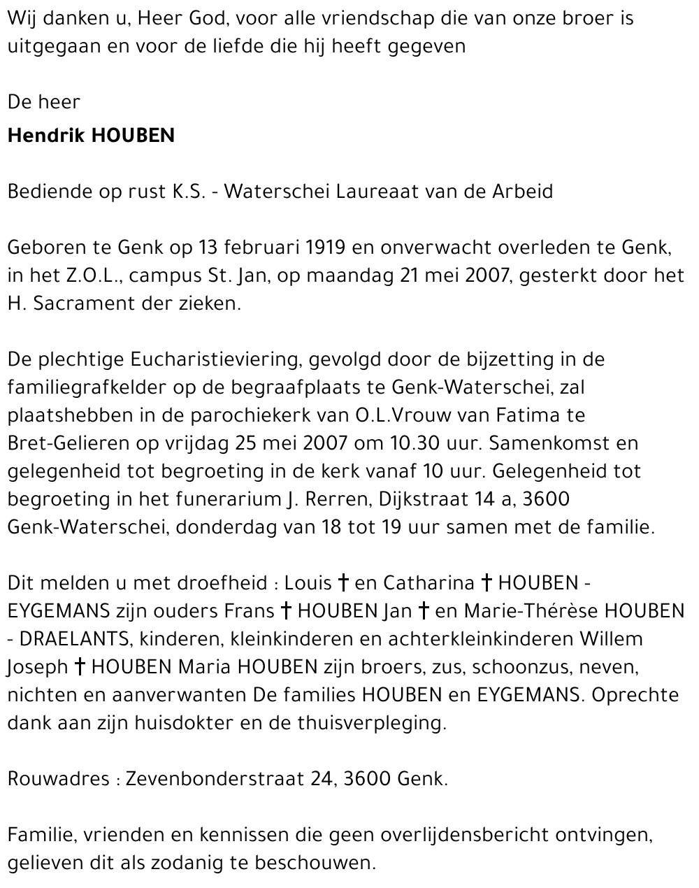 Hendrik HOUBEN