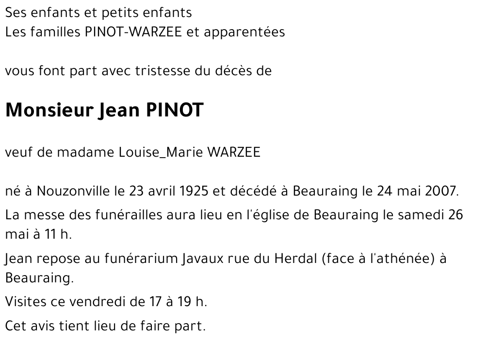 Jean PINOT