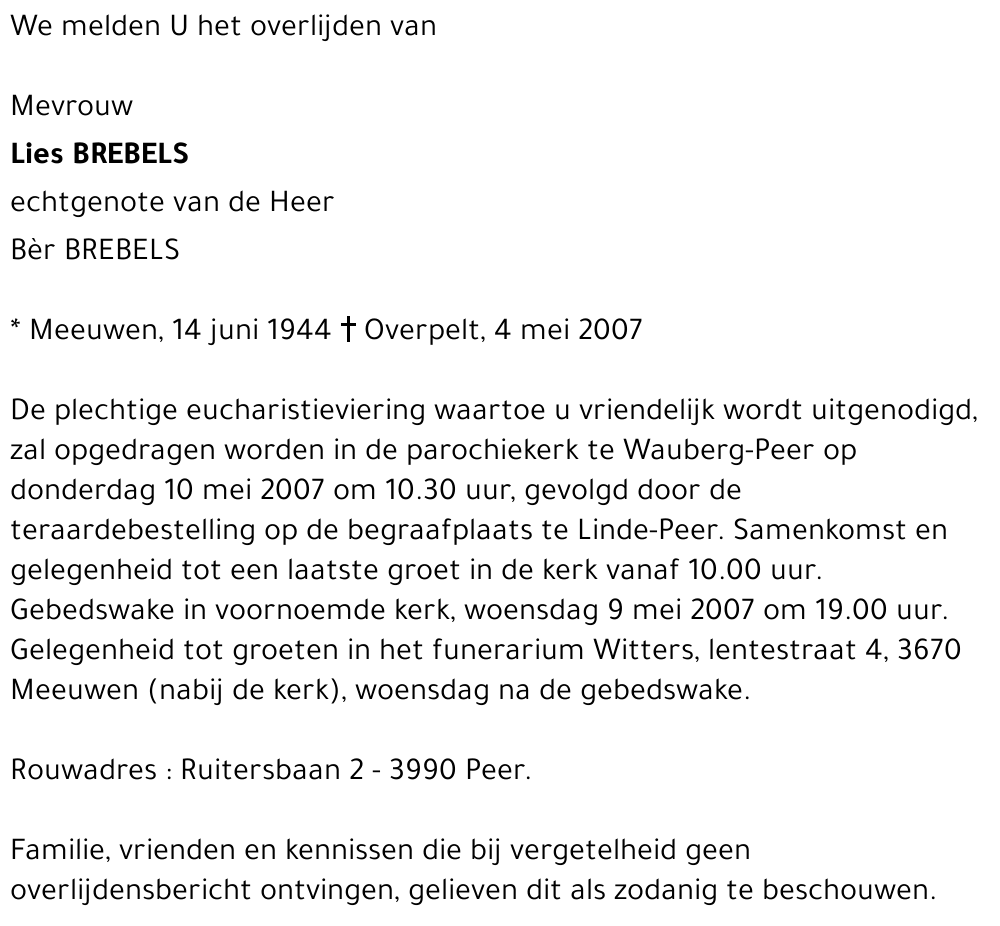 Lies Brebels
