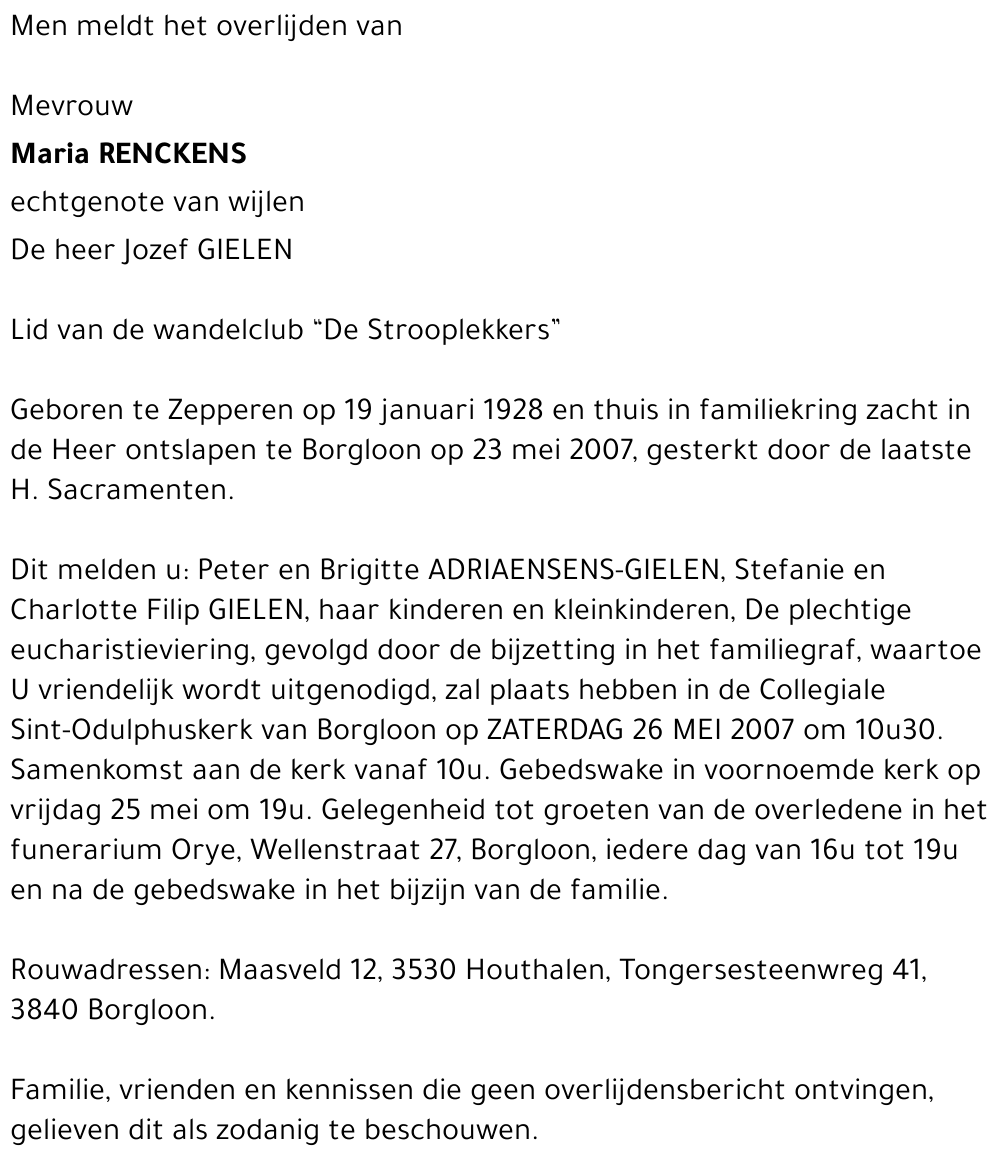 Maria Renckens