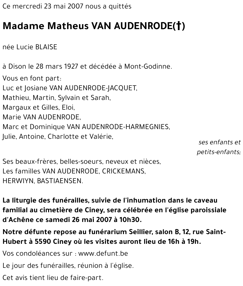 Matheus VAN AUDENRODE((+))
