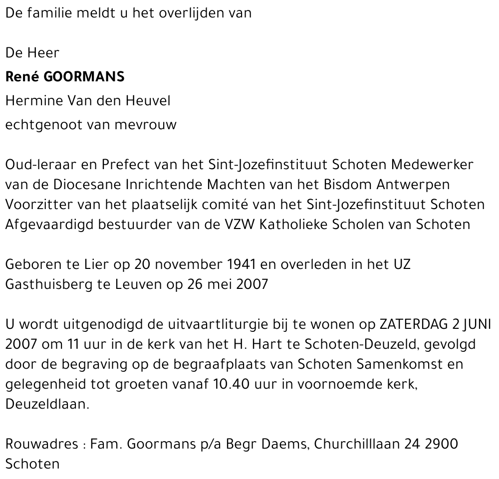 René Goormans
