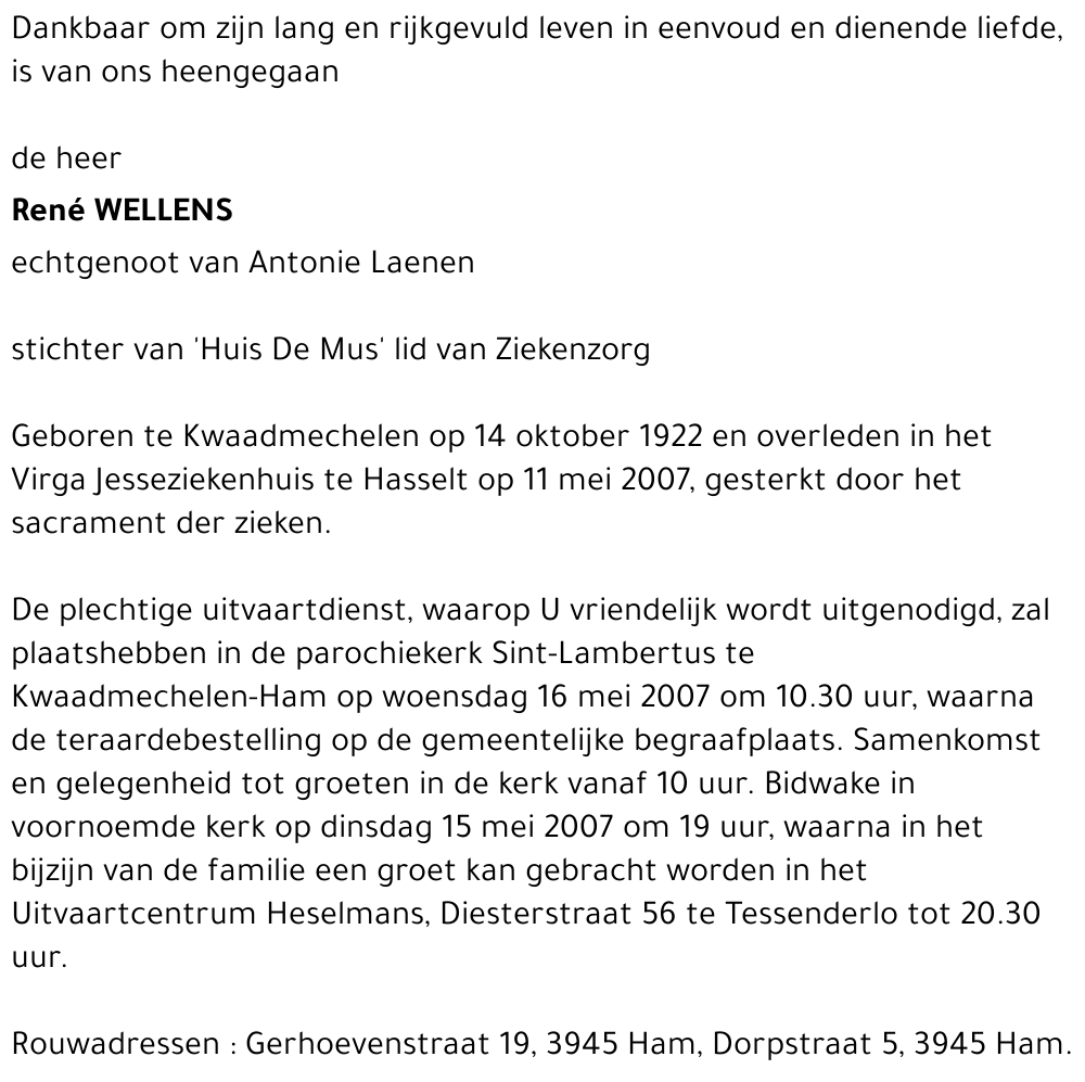René Wellens
