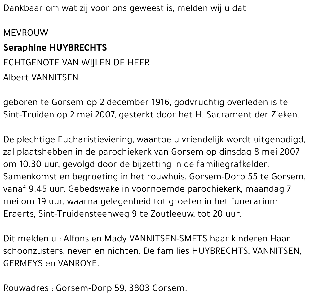 Seraphine Huybrechts