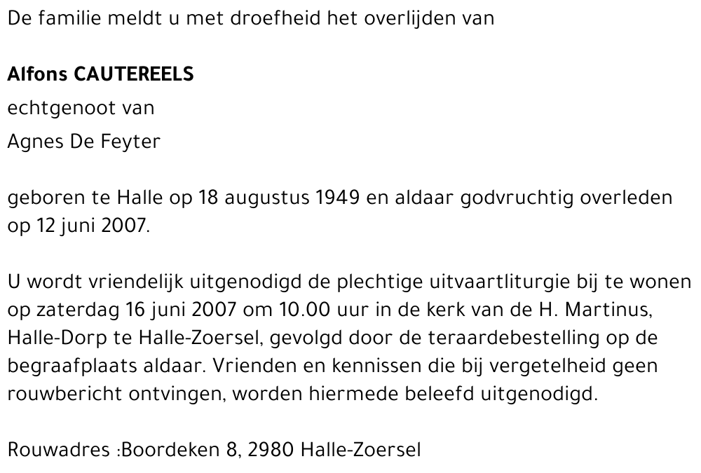 Alfons CAUTEREELS