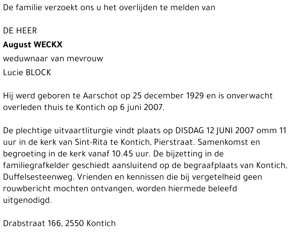 August Weckx