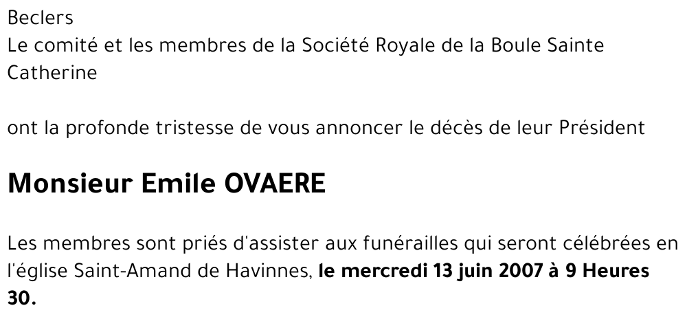 Emile OVAERE