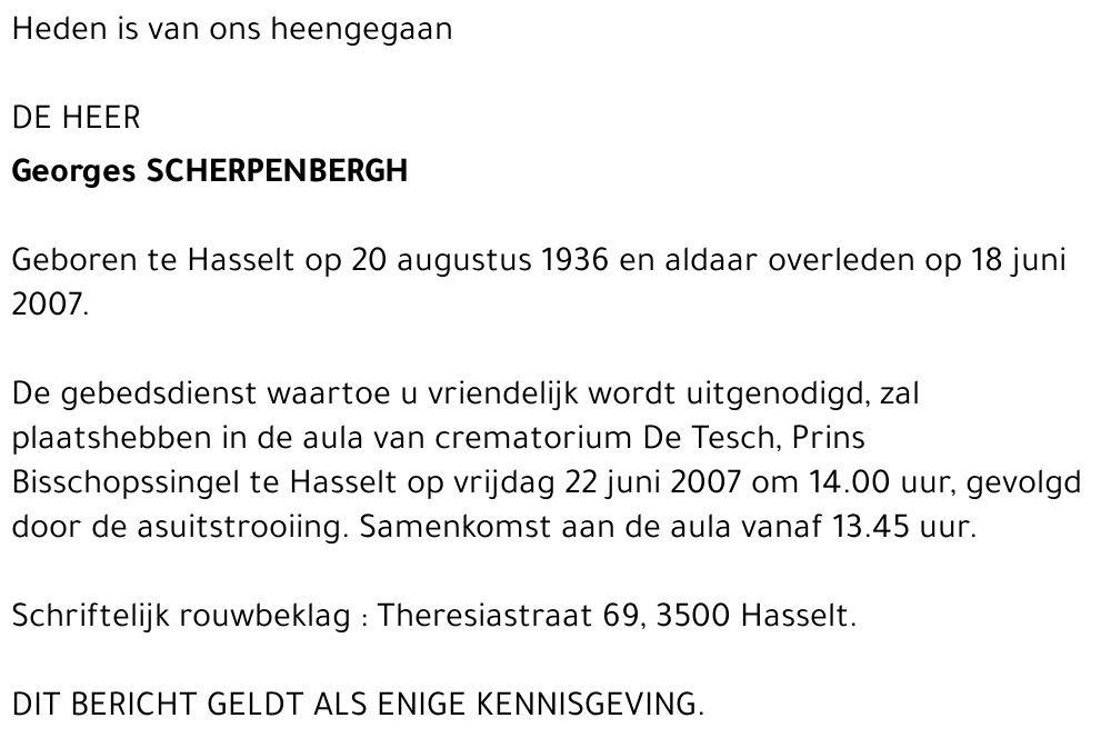 Georges Scherpenbergh