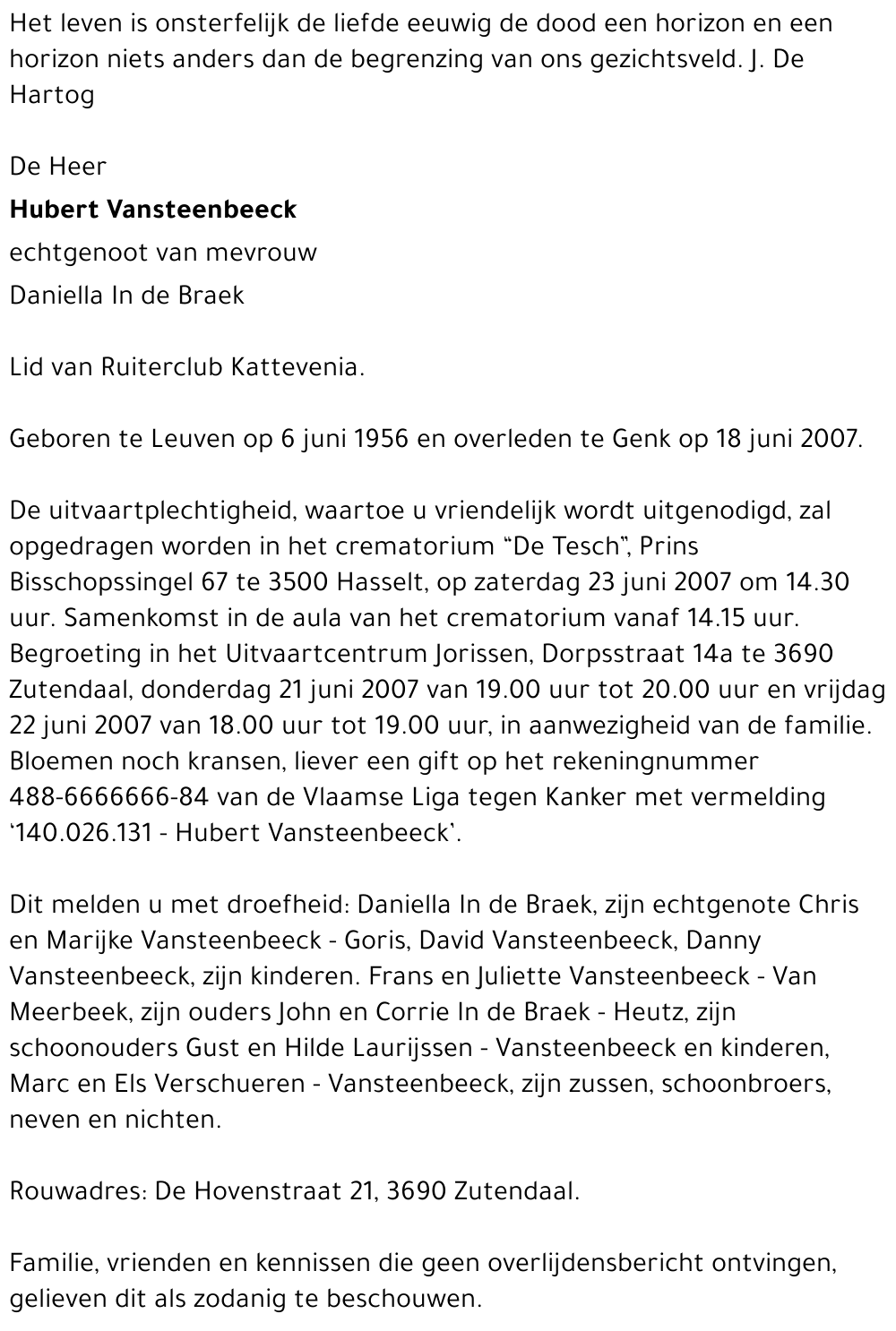 Hubert Vansteenbeeck