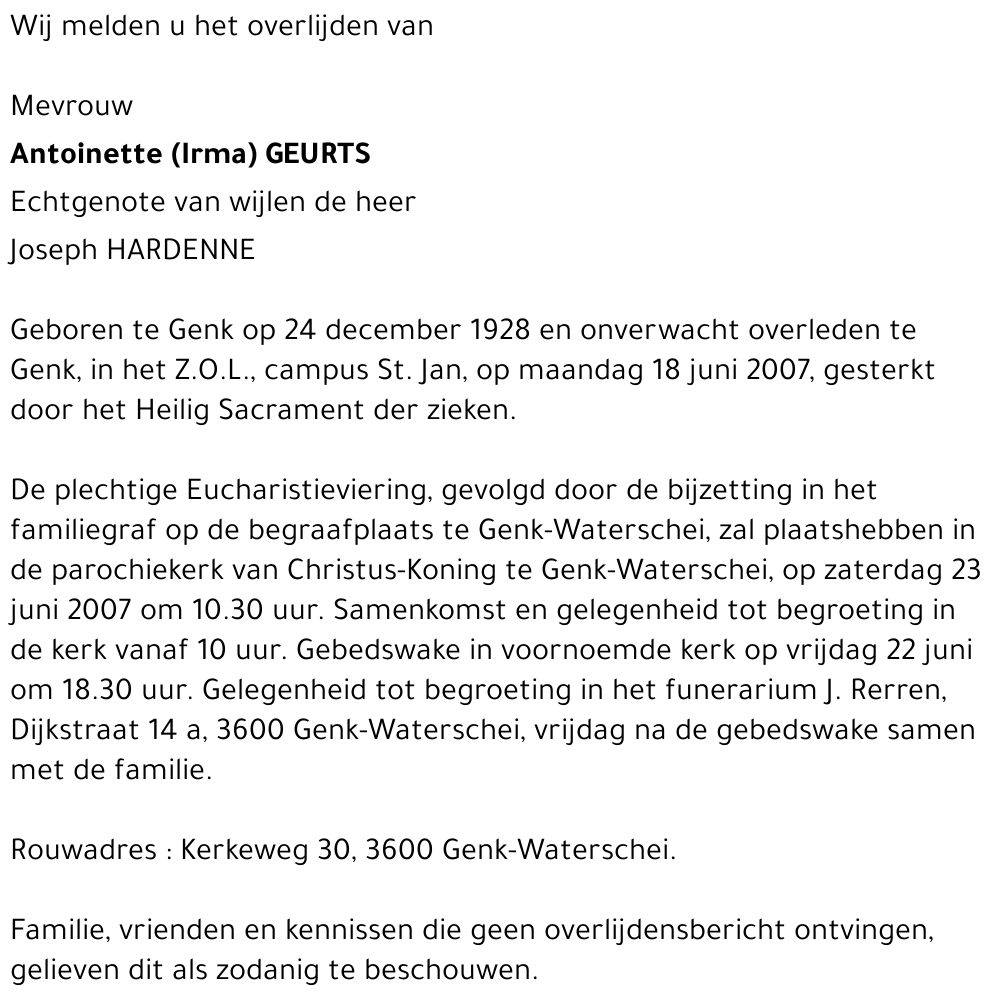 Irma GEURTS