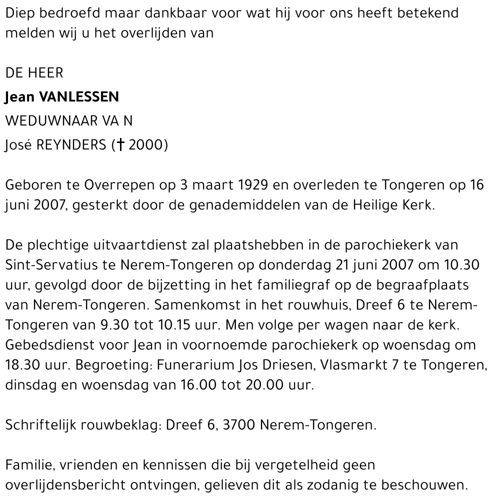 Jean Vanlessen