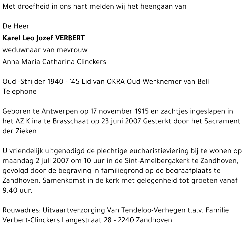 Karel Leo Jozef Verbert