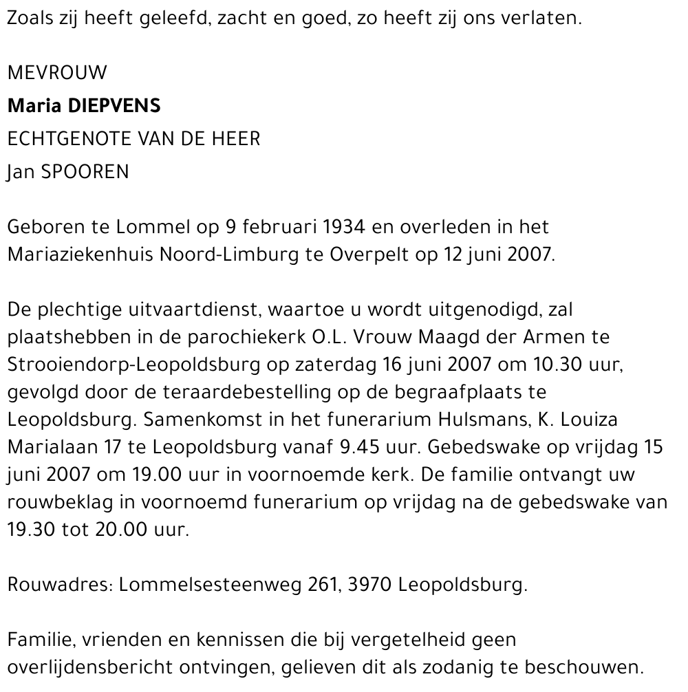 Maria DIEPVENS