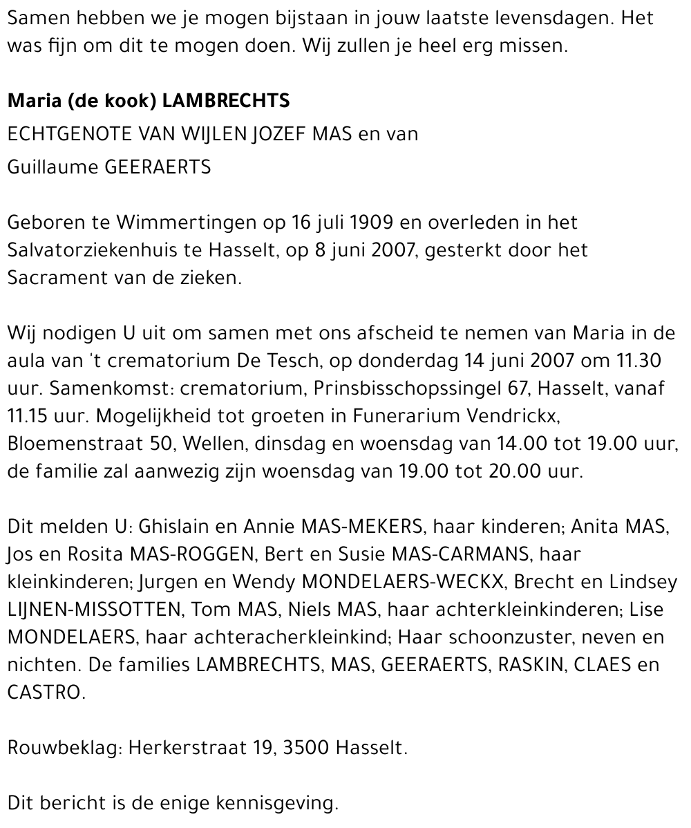 Maria Lambrechts
