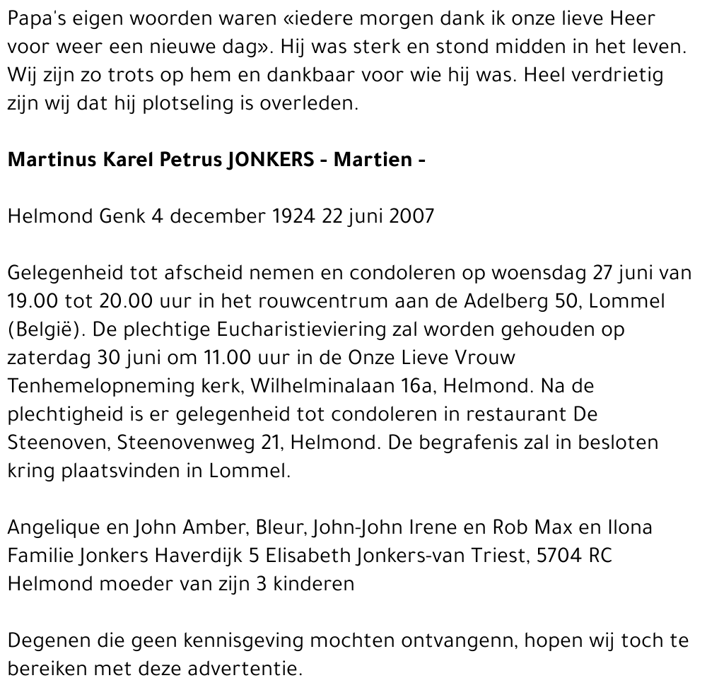 Martinus Karel Petrus Jonkers