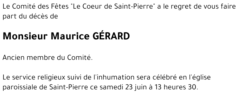Maurice GÉRARD