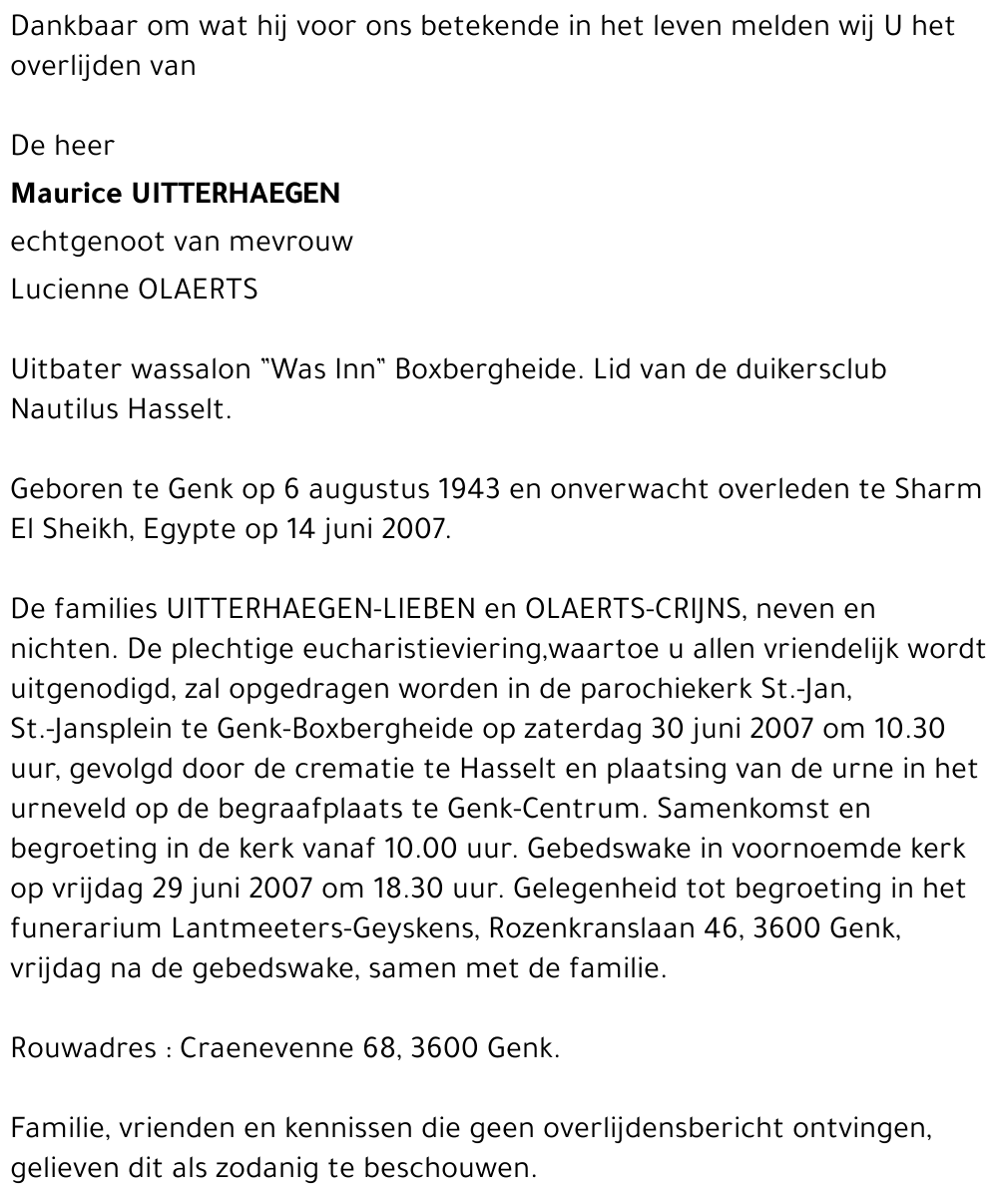 Maurice UITTERHAEGEN