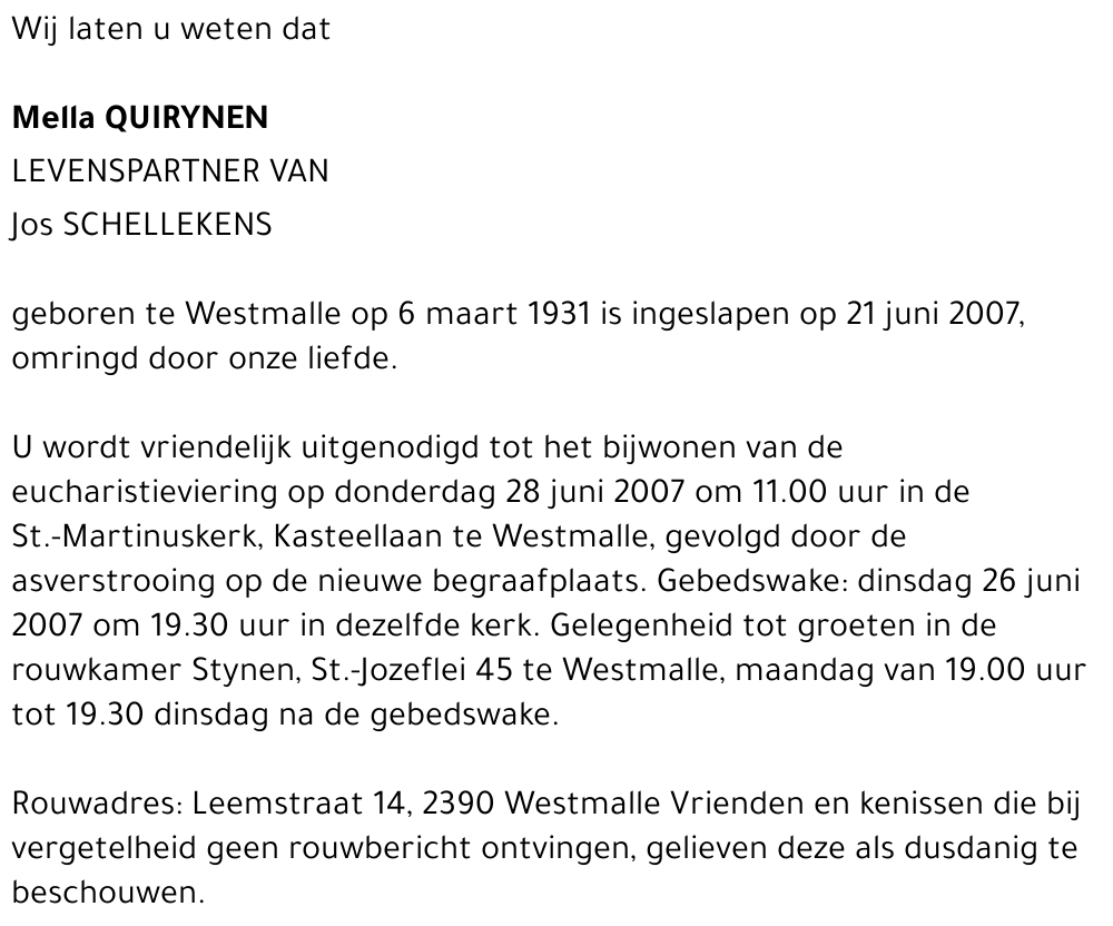 Mella Quirynen