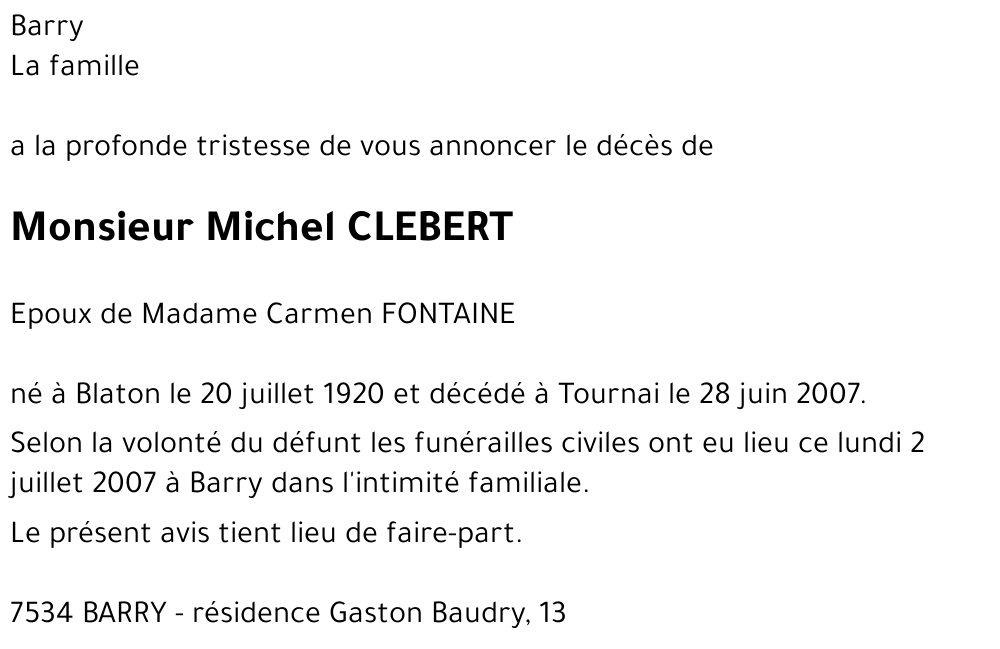 Michel CLEBERT