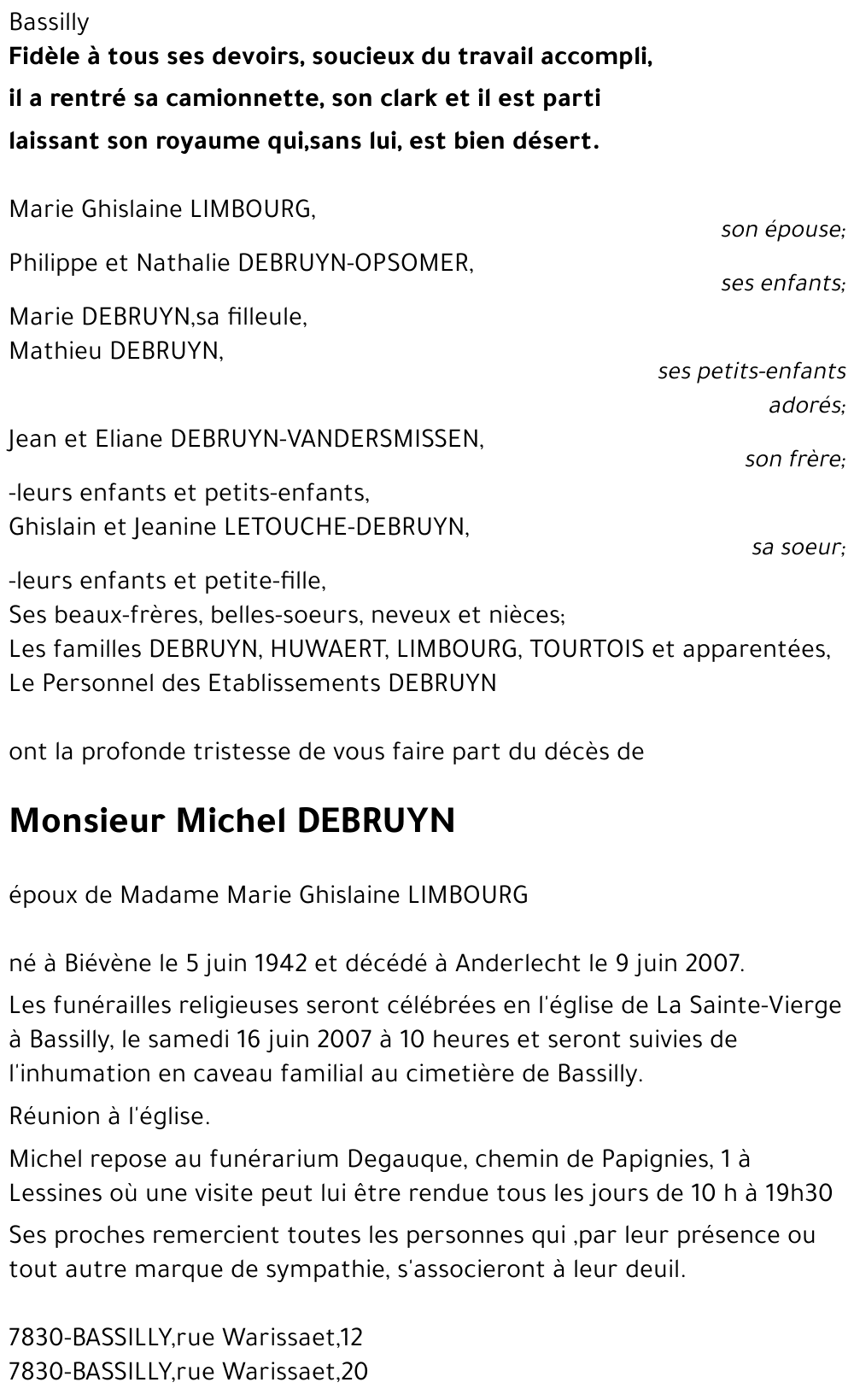 Michel DEBRUYN