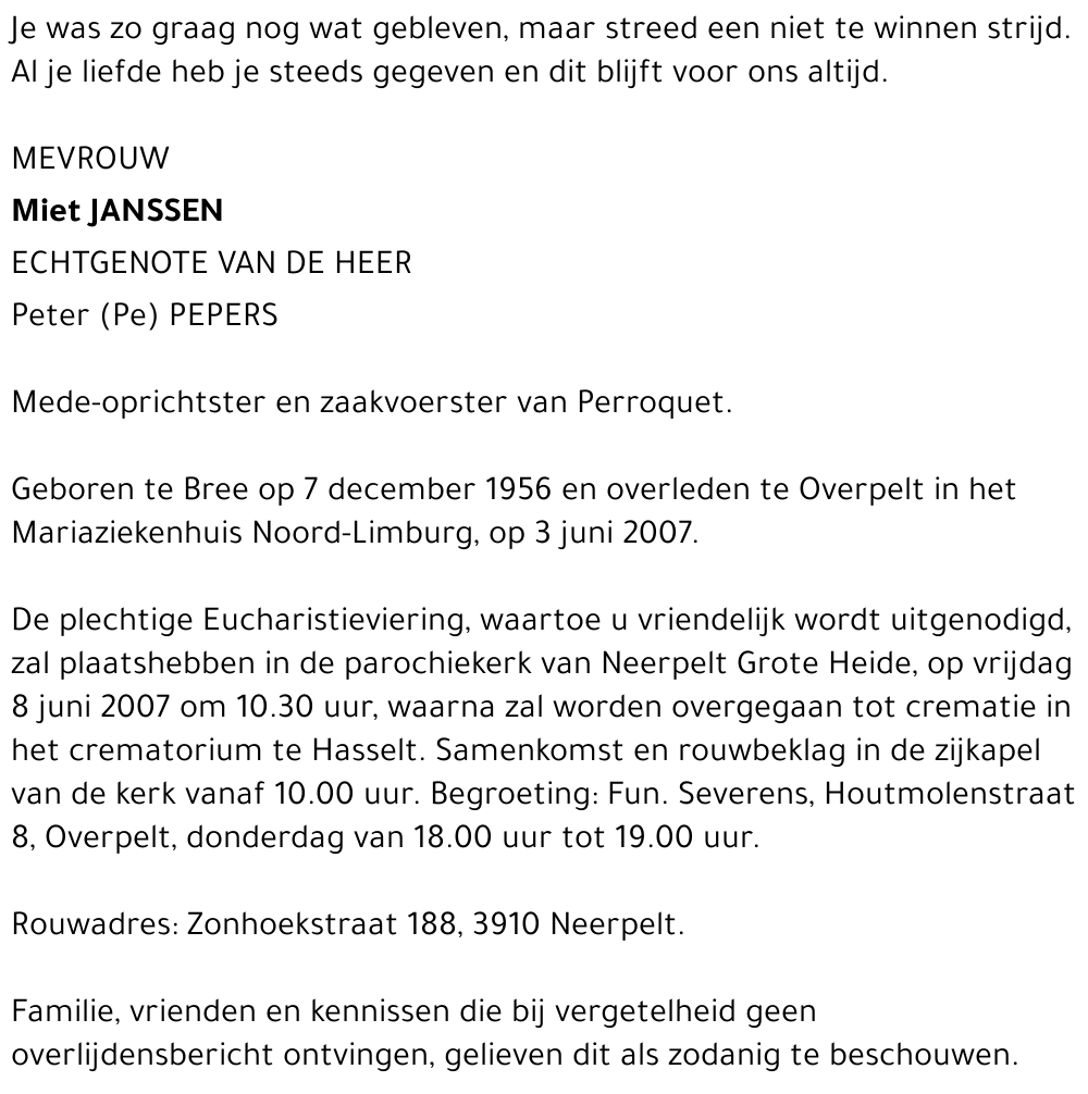 Miet Janssen