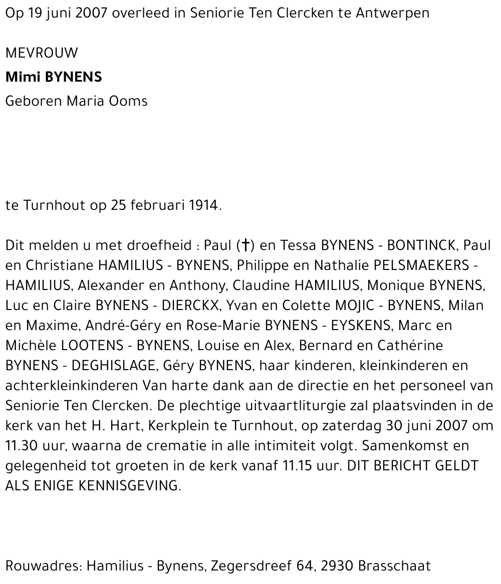 Mimi BYNENS