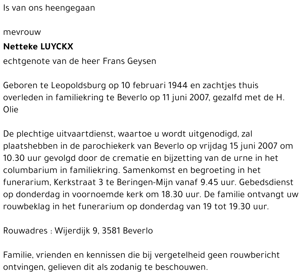 Netteke Luyckx